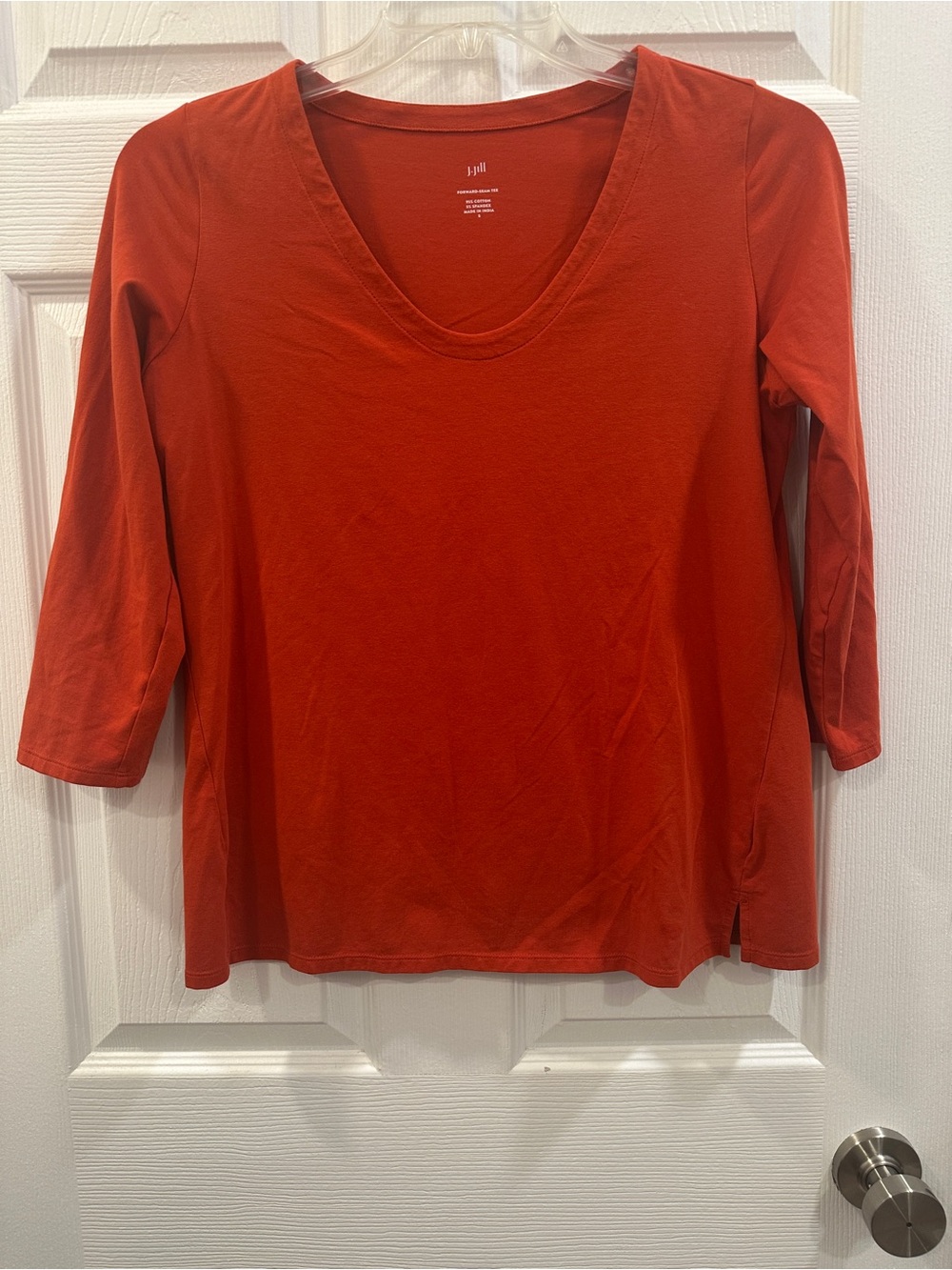 J.jill 3/4 sleeve forward seam tee size S EUC